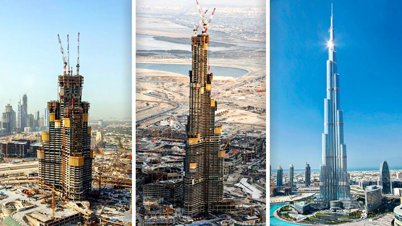 مراحل ساخت برج خلیفه دبی